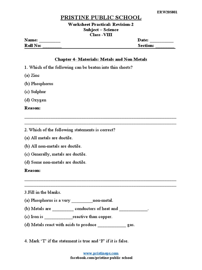 SCIENCE Worksheet | PDF