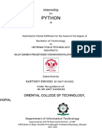 Internship Python Report