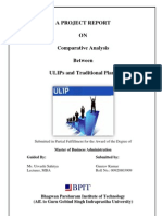 Project-Comparative Analysis of ULIPs With Traditional Plans