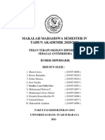 Peran TOHB (Terapi Oksigen Hiperbarik) Sebagai Antimikroba