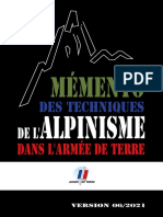 Mémento Des Techniques D'alpinisme-Dans L'armee de Terre - Edition 2021