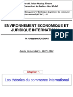 Cours - ENVIRONNEMENT ECONOMIQUE ET JURIDIQUE INTERNATIONAL - 2021 - 2022-Chapitre 1