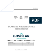 Obra GD Solar: Plano de Atendimento a Emergência