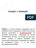 DIREITO PREVIDENCIÁRIO - SEGURADOS E FILIAÇÃO