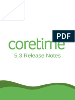 Coretime 5 3 Release Notes