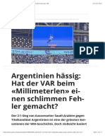 Argentinien Schimpft Nach Niederlage Gegen Saudi-Arabien Über Den VAR