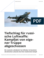 Su-34M: Wie Die Russen Versehentlich Ihren Eigenen Kampfjet Abschossen