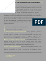 Metodo Grouding para El Control de La Ansiedad