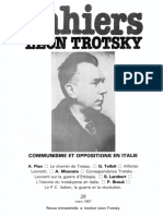CAHIERS LEON TROTSKY n° 29  Revue éditée par l'institut Léon Trotsky 