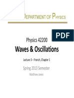 Physics 42200 Waves & Oscillations Lecture 3 – French, Chapter 1