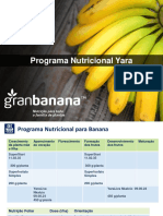 Programa nutricional - Banana