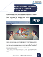 Metode Common European Framework (CEFR Method) : of Reference For Language