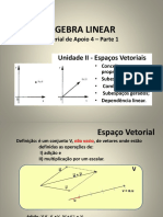 Álgebra Linear - Espaços Vetoriais e Subespaços