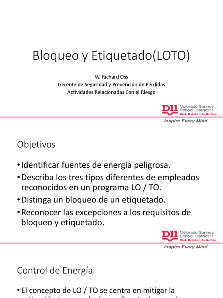 D11 Lockout Tagout Spanish PDF