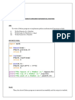 Python Mathematical Functions