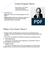 Herzberg's Two Factor Theory: Motivators & Hygiene Factors