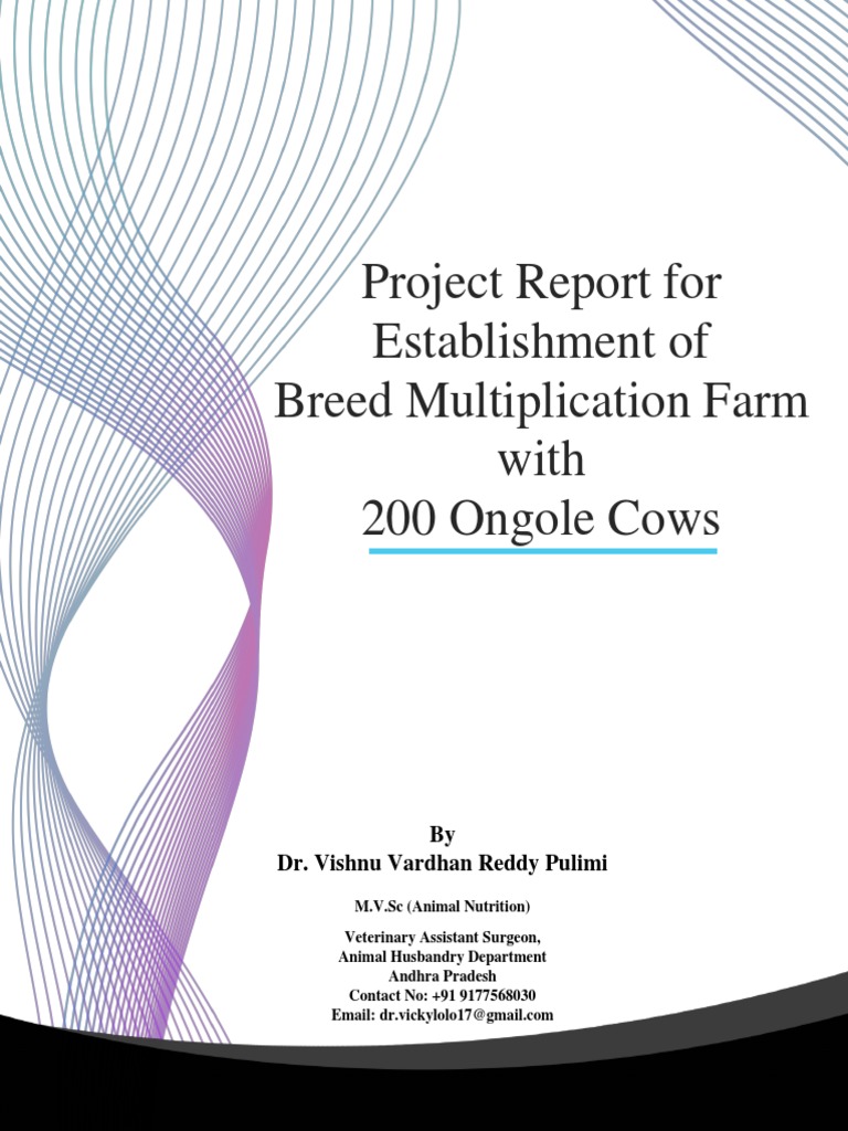Breed Multiplication Farm Ongole | PDF | Cattle | Dairy