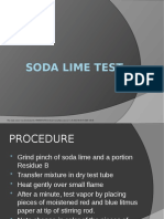Soda Lime Test