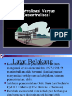 SENTRALISASI VS DESENTRALISASI