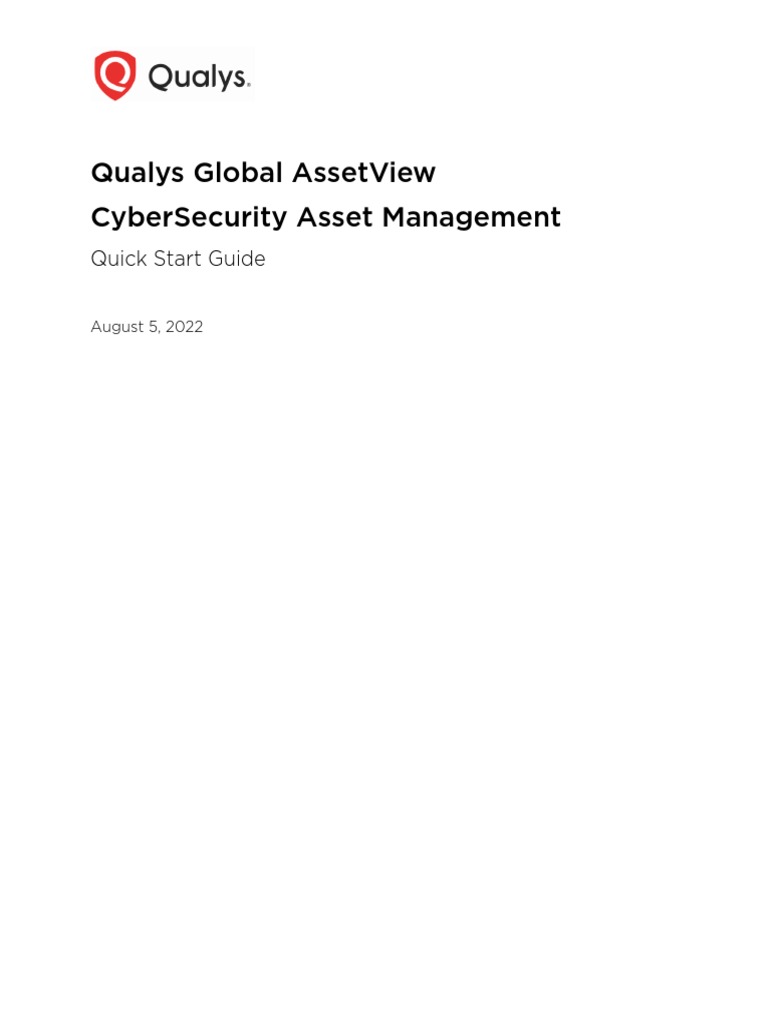 Qualys Global AssetView Quick Start Guide | PDF | Security | Computer ...