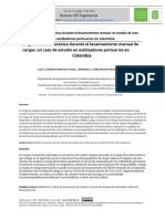 Carga Física Biomecánica Durante El Levantamiento Manual de Cargas Un Caso de Estudio en Estibadores Portuarios en Colombia - En.es