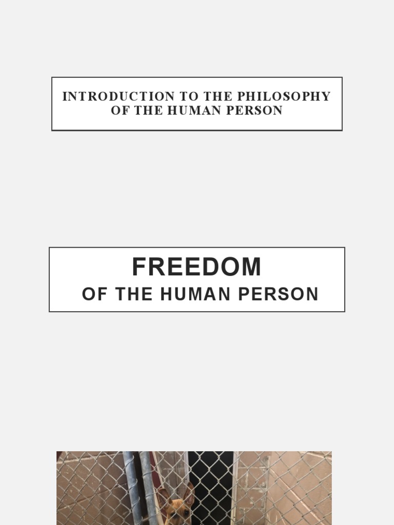 Introduction To The Philosophy of The Human Person | PDF