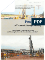 Prosiding 16th Annual Scientific Meeting Geotechnical in Present and Coming Natonwide Construction - Pengaruh Getaran Akibat Pengeboran Fondasi Tiang Bor Pada Jembatan Rangka Baja Faer-Ohion Ambon