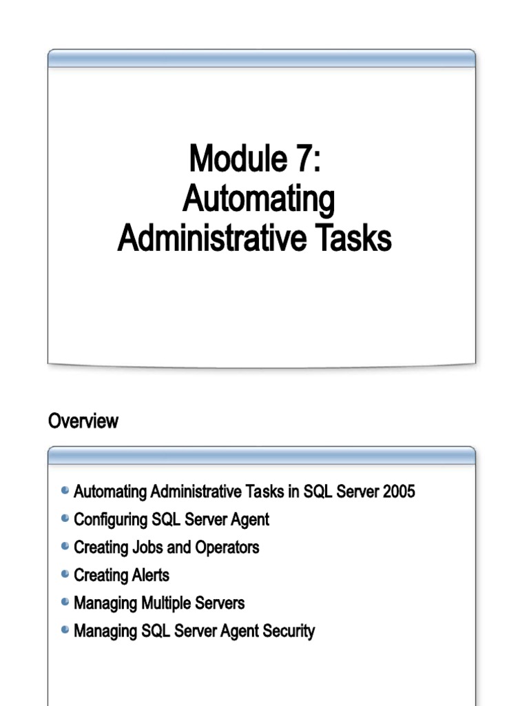 Automating administrative tasks download free pdf microsoft sql