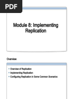 Module 8: Implementing Replication