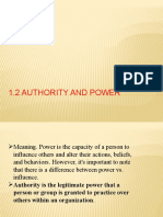 Authority and Power