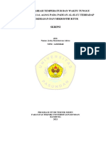 ANALISA TEMPERATUR DAN WAKTU TUNGGU