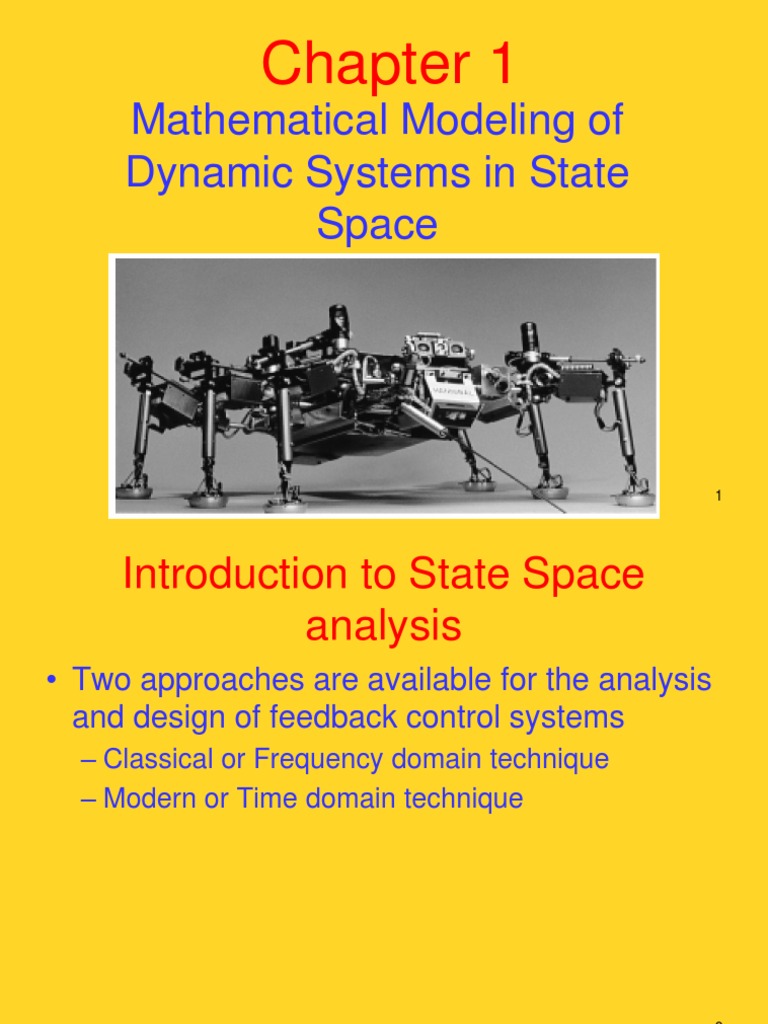 Chapter 1 Modeling (In State Space | PDF