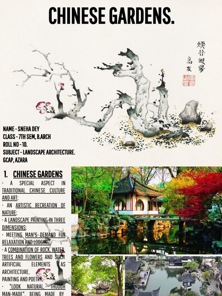 Chinese Gardens - SD | PDF | Chinese Culture | Gardens, image size:768x1024