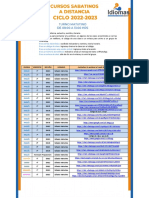 Cursos Sabatinos Matutinos A Distancia 22-23