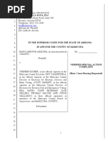 Kari Lake For Arizona v. Richer, Valenzuela, Jarrett, Gates, Hickman, Sellers, Galvin, and Galardo