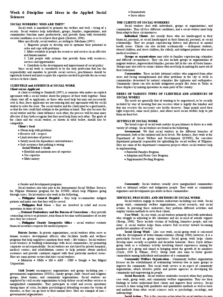 Week 6 Discipline and Ideas in The Applied Social Sciences | PDF ...