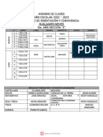 Horario de Clases 5to F