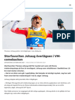 Storfavoriten Johaug Överlägsen I VM-comebacken - SVT Sport