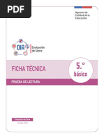 Ficha Tecnica Lectura 5 Basico Cierre 2022