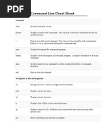 The Linux Command Line Cheat Sheet