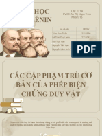 Nhóm 18 - Các Cặp Phạm Trù Cơ Bản Của Phép Biện Chứng Duy Vật