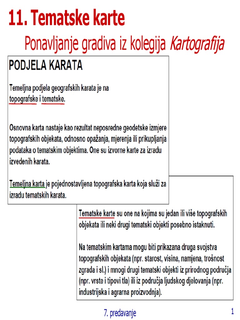 Tematske Karte | PDF