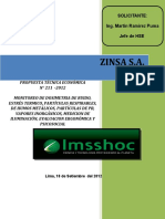 Cotización 211-2012 - Monitoreos Ocupacionales
