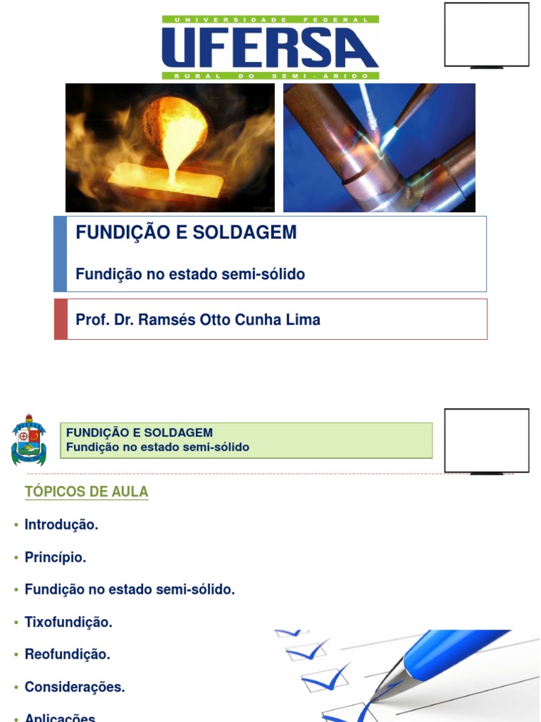 Fundição em Estado Semissólido | PDF | Fundição (metalurgia) | Física ...