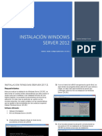 Instalación Windows Server 2012