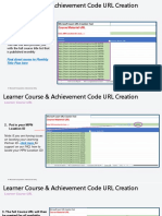 New Learner Course and Achievement Code Url Creation Job Aid