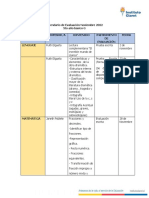 5°G Temario de Evaluación Noviembre