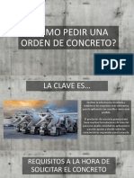 Cómo Pedir Una Orden de Concreto