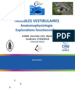 Troubles Vestibulaires: Anatomophysiologie Explorations Fonctionnelles