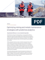 Article - AVEVA Predictive Analytics Metals and Mining